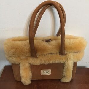 UGG Australia Brown Shearling Tote Bag Dimensions 8x12. Brand new